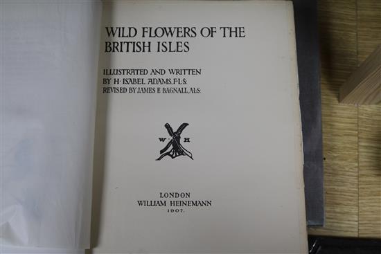 Adams, Harriet Isabel - Wild Flowers of the British Isles, 2 vols, quarto, cloth, London 1907 (2)